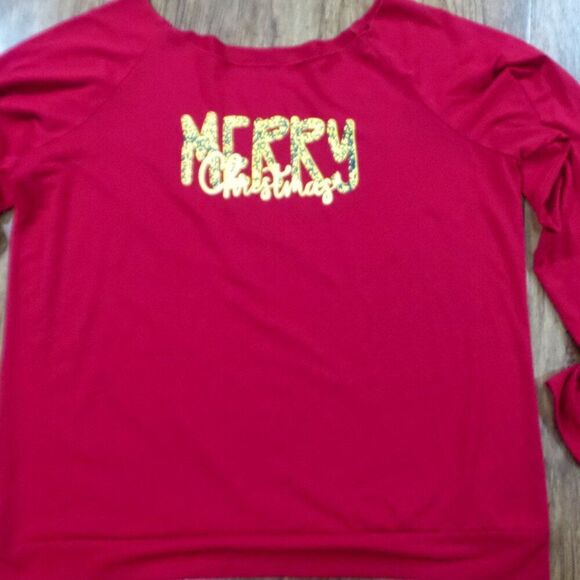 Merry Christmas Off the shoulder sweater Size 3XL - Picture 1 of 11
